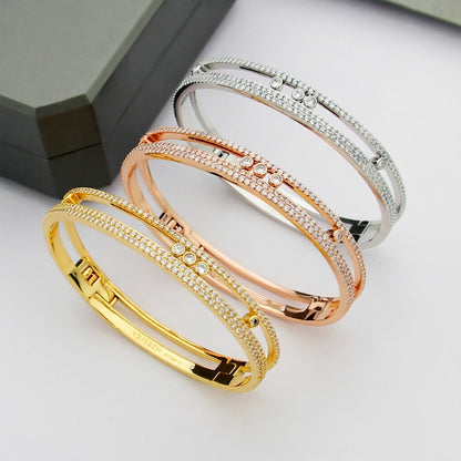 [⭐Haelin Jewelry]Move Romane pavé bangle