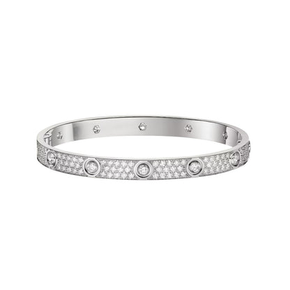 [⭐Haelin Jewelry]LOVE BRACELET 6.1MM DIAMOND-PAVED 10 BIG DIAMONDS