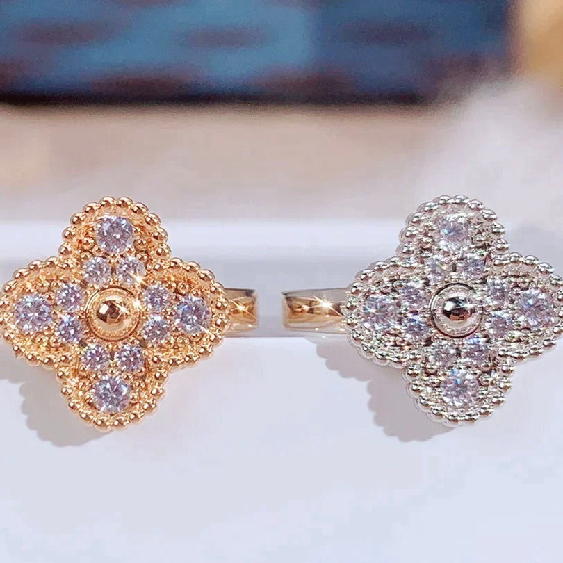 [⭐Haelin Jewelry]CLOVER DIAMOND RING