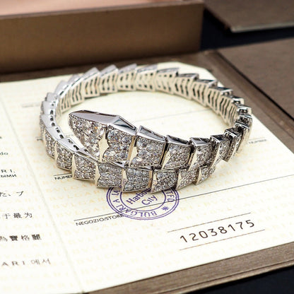[⭐Haelin Jewelry]SERPENTI BRACELET 8MM SILVEE DIAMOND