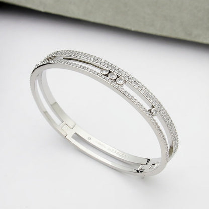 [⭐Haelin Jewelry]Move Romane pavé bangle