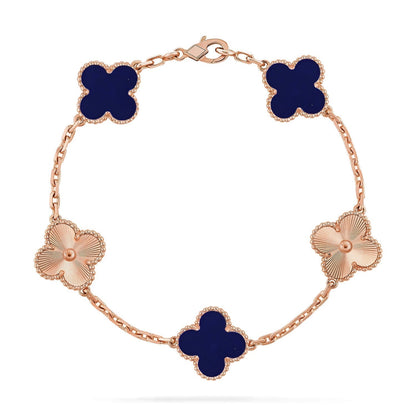 [⭐Haelin Jewelry]CLOVER 5 MOTIF LAPIS LAZULI BRACELET COLLECTION
