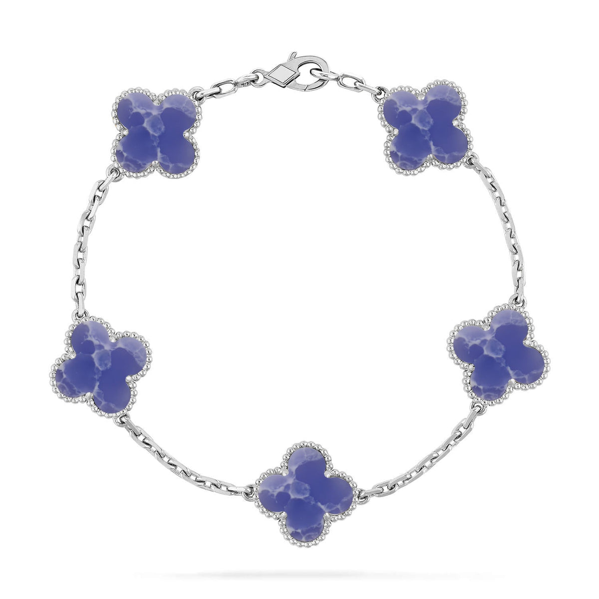 [⭐Haelin Jewelry]CLOVER 5 MOTIF BLUE VEINS BRACELET COLLECTION
