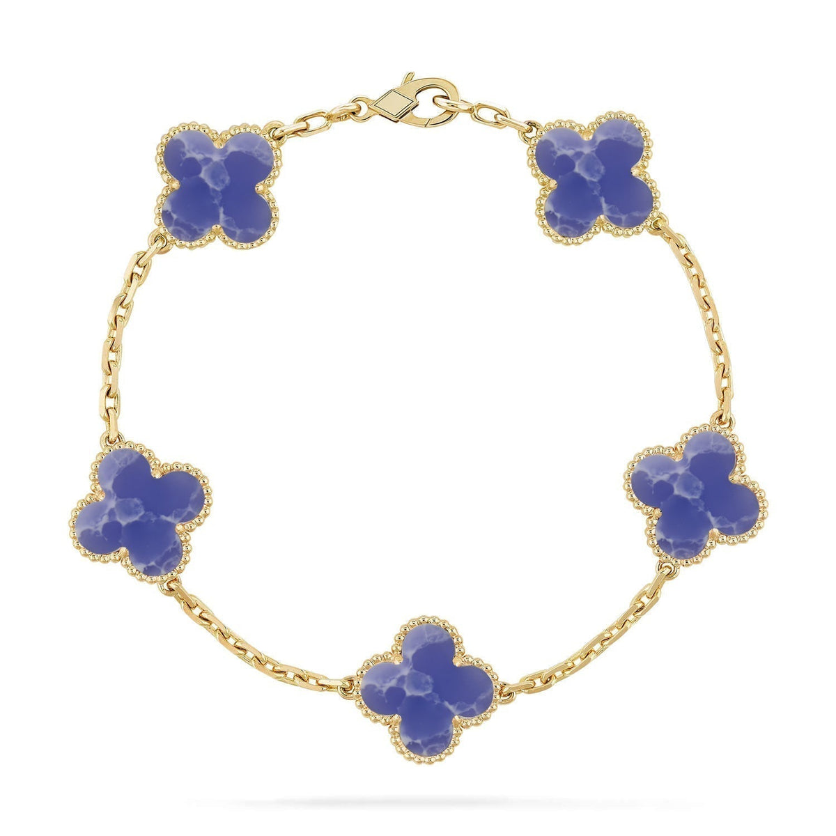 [⭐Haelin Jewelry]CLOVER 5 MOTIF BLUE VEINS BRACELET COLLECTION