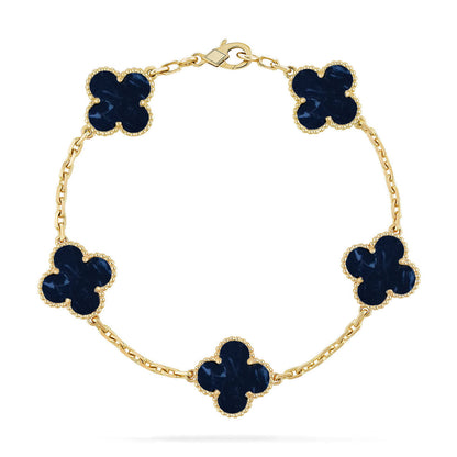 [⭐Haelin Jewelry]CLOVER 5 MOTIF PIETERSITE BRACELET COLLECTION