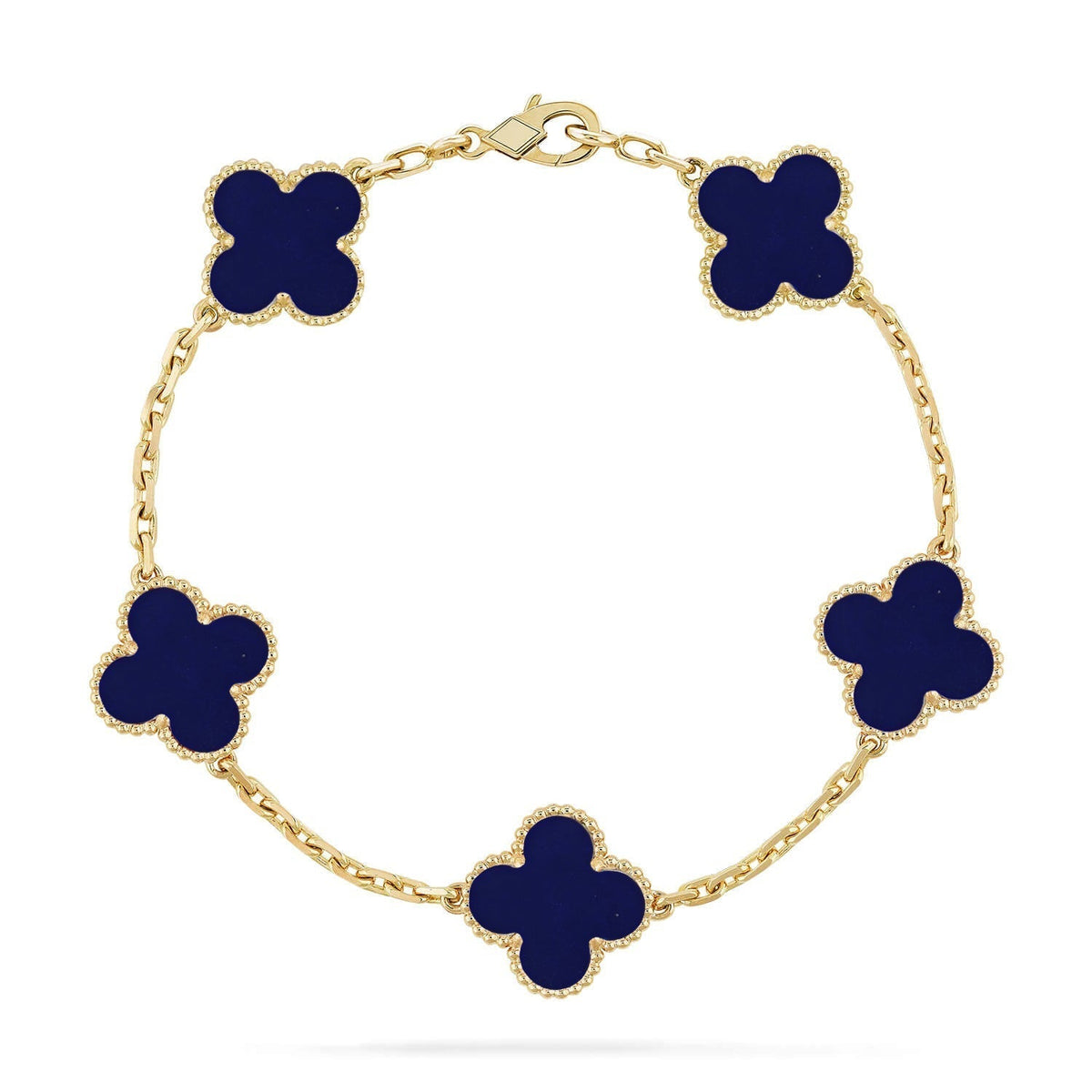 [⭐Haelin Jewelry]CLOVER 5 MOTIF LAPIS LAZULI BRACELET COLLECTION