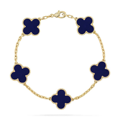 [⭐Haelin Jewelry]CLOVER 5 MOTIF LAPIS LAZULI BRACELET COLLECTION