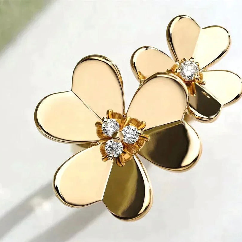 [⭐Haelin Jewelry]CLOVER COMOS GOLD DIAMOND RING