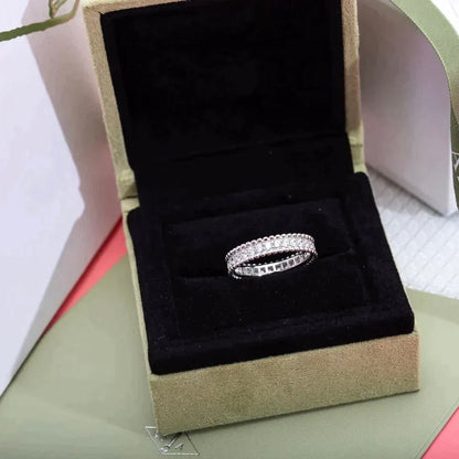 [⭐Haelin Jewelry]PERLEE DIAMOND SILVER RING
