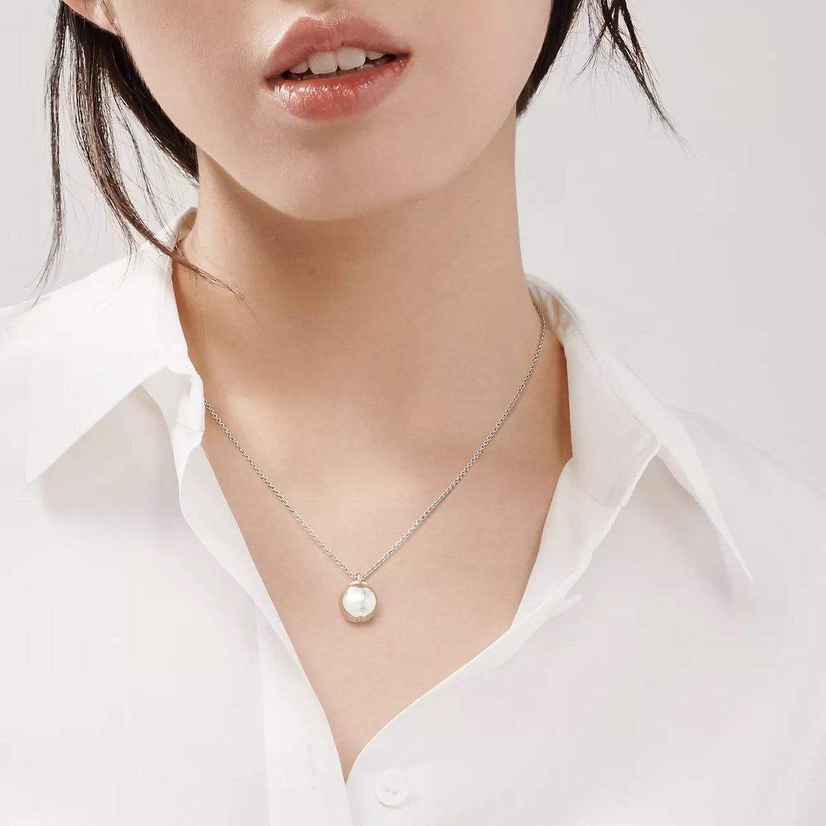 [Haelin Jewelry]BALL PENDANT 12.75MM NECKLACE