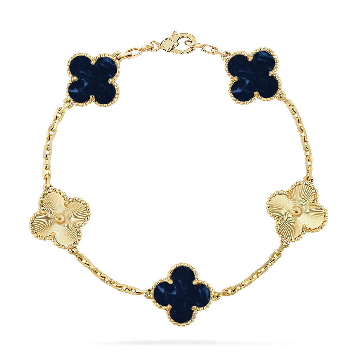 [⭐Haelin Jewelry]CLOVER 5 MOTIF PIETERSITE BRACELET COLLECTION