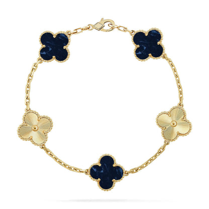 [⭐Haelin Jewelry]CLOVER 5 MOTIF PIETERSITE BRACELET COLLECTION