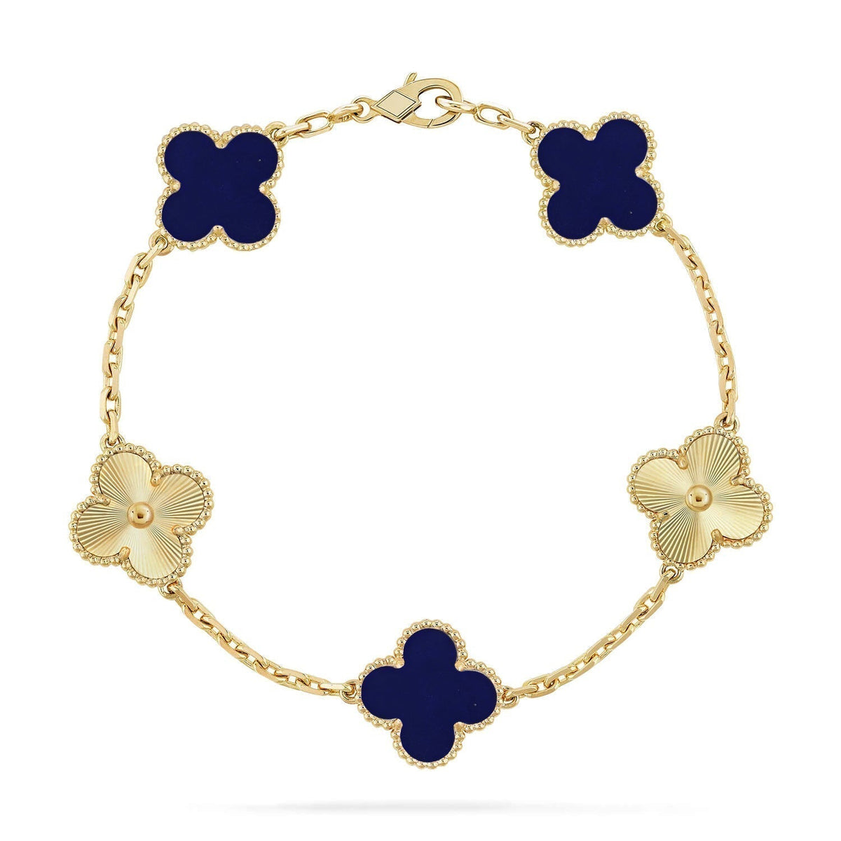 [⭐Haelin Jewelry]CLOVER 5 MOTIF LAPIS LAZULI BRACELET COLLECTION