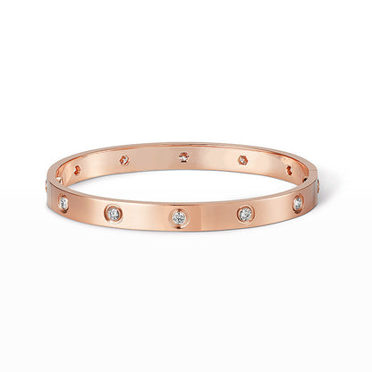 [⭐Haelin Jewelry]LOVE BRACELET 6.1MM 10 DIAMONDS