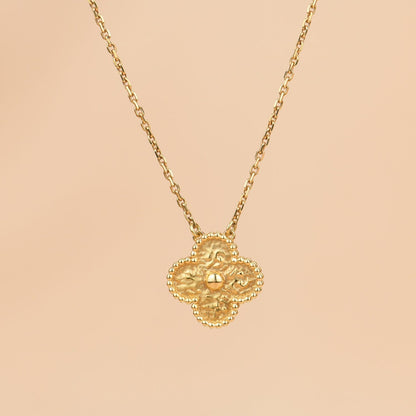 [⭐Haelin Jewelry]CLOVER 15MM  BRONZING NECKLACE