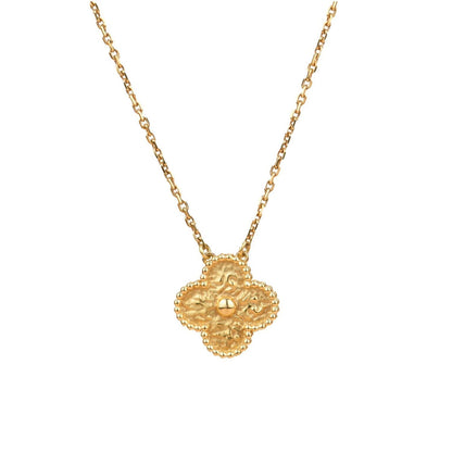 [⭐Haelin Jewelry]CLOVER 15MM  BRONZING NECKLACE