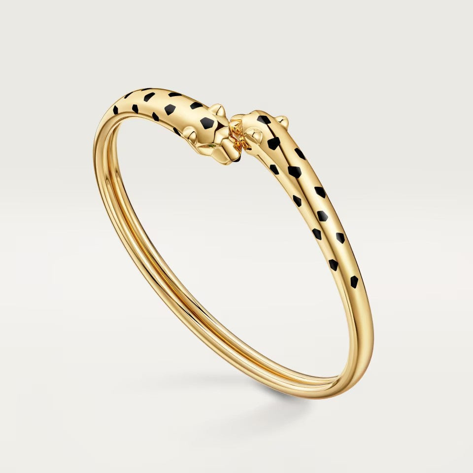 [⭐Haelin Jewelry]PANTHERE DOUBLE HEADED OPEN BRACELET