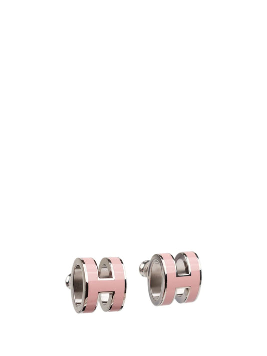 [⭐Haelin Jewelry]MINI POP H SILVER EARRINGS PINK