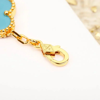 [⭐Haelin Jewelry] CLOVER 5 MOTIF TURQUOISE BRACELET COLLECTION