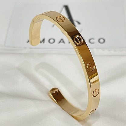 [⭐Haelin Jewelry]LOVE BRACELET 6.1MM OPEN CUFF
