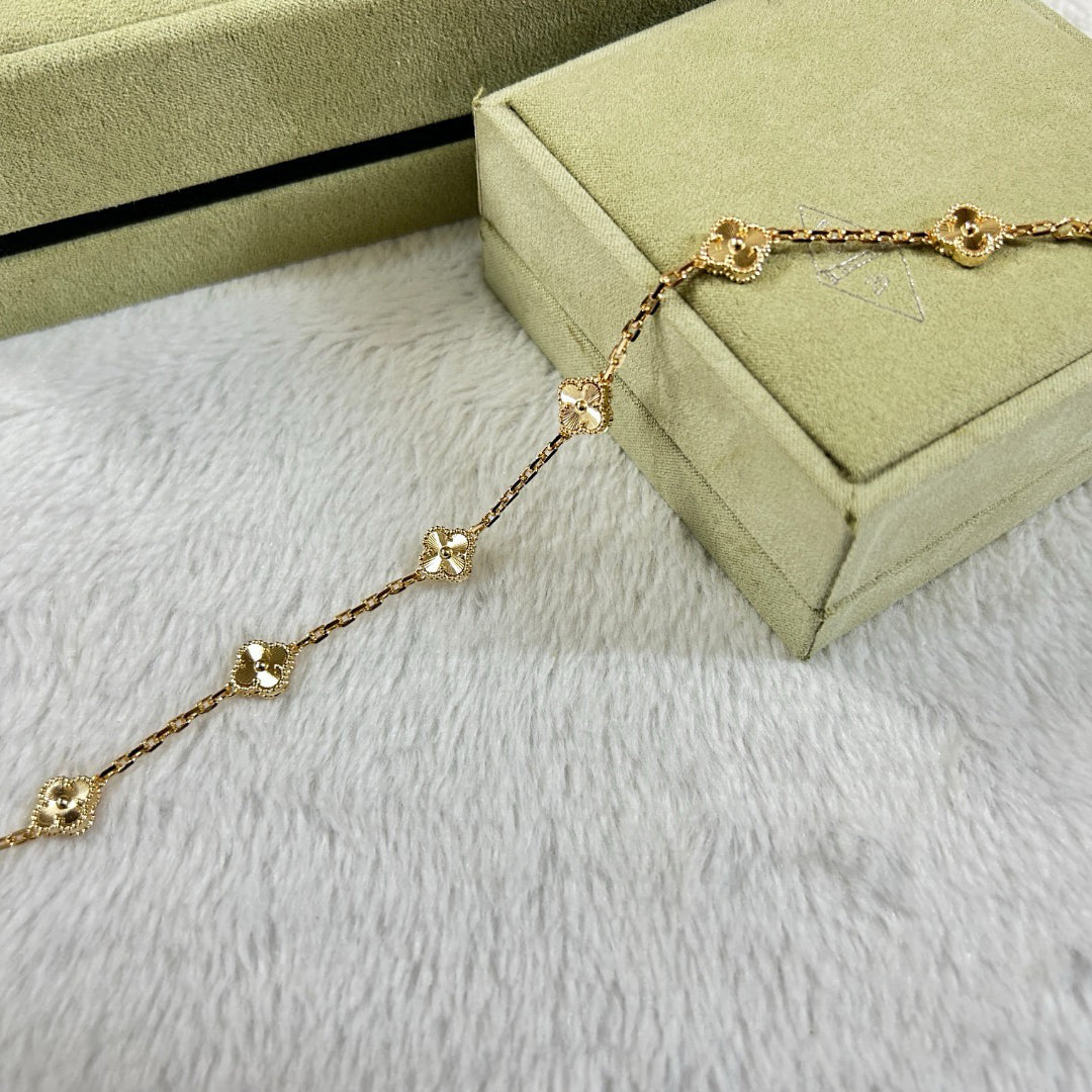 [⭐Haelin Jewelry]CLOVER 6 MOTIF DIAMOND BRACELET