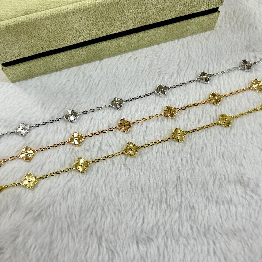 [⭐Haelin Jewelry]CLOVER 6 MOTIF DIAMOND BRACELET