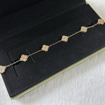 [⭐Haelin Jewelry]CLOVER 6 MOTIF DIAMOND BRACELET