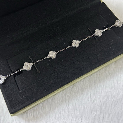 [⭐Haelin Jewelry]CLOVER 6 MOTIF DIAMOND BRACELET