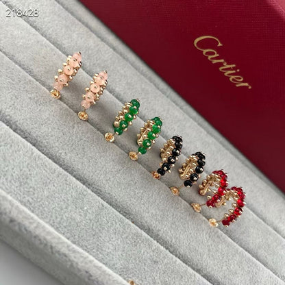 [⭐Haelin Jewelry]NEW COLORED GEMSTONE COLLECTION SMALL HOOP EARRINGS