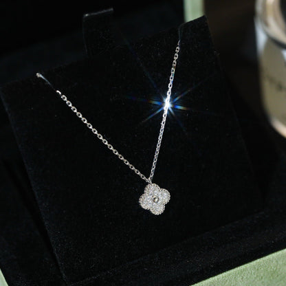 [⭐Haelin Jewelry]CLOVER MINI 9.5MM PENDANT DIAMOND NECKLACE