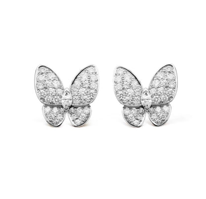 [⭐Haelin Jewelry]BUTTERFLY ALL DIAMOND EARRINGS