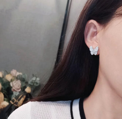 [⭐Haelin Jewelry]BUTTERFLY ALL DIAMOND EARRINGS