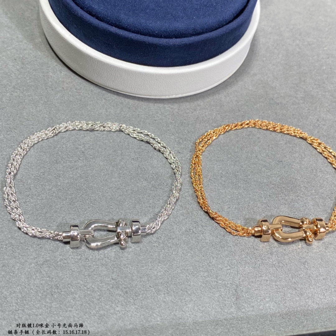 [⭐Haelin Jewelry]FORCE SMALL HORSESHOE  DIAMOND CHAIN ROPE BRACELET