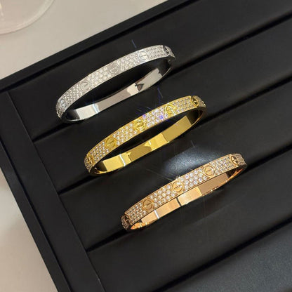 [⭐Haelin Jewelry]LOVE BRACELET 6.1MM DIAMOND-PAVED