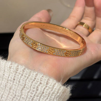 [⭐Haelin Jewelry]LOVE BRACELET 6.1MM DIAMOND-PAVED