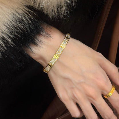 [⭐Haelin Jewelry]LOVE BRACELET 6.1MM DIAMOND-PAVED