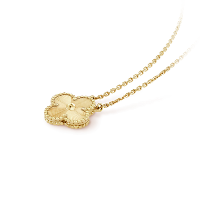 [⭐Haelin Jewelry]CLOVER 15MM LASER NECKLACE