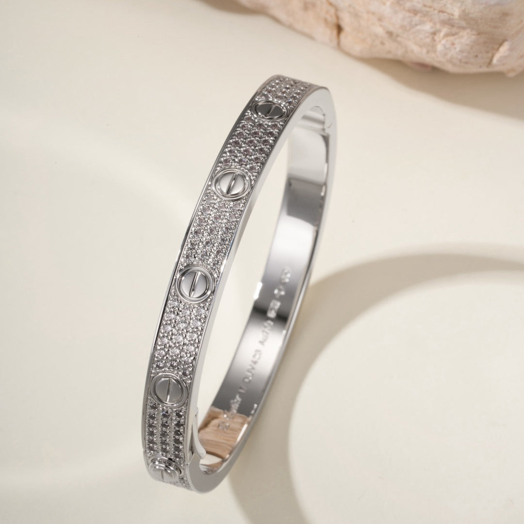 [⭐Haelin Jewelry]LOVE BRACELET 6.1MM DIAMOND-PAVED