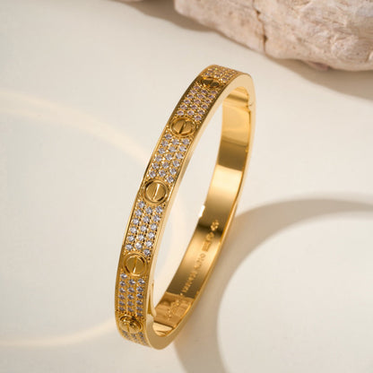 [⭐Haelin Jewelry]LOVE BRACELET 6.1MM DIAMOND-PAVED