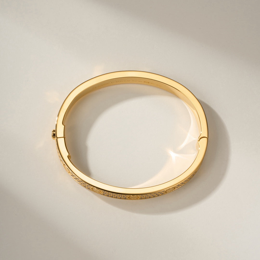 [⭐Haelin Jewelry]LOVE BRACELET 6.1MM DIAMOND-PAVED