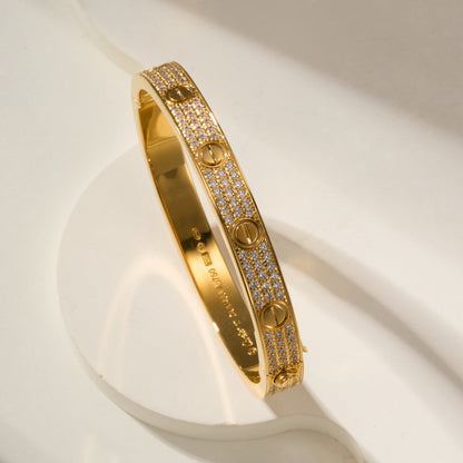 [⭐Haelin Jewelry]LOVE BRACELET 6.1MM DIAMOND-PAVED