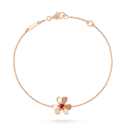 [⭐Haelin Jewelry]FRIVOLE GOLD FLOWER PINK MALACHITE BRACELET