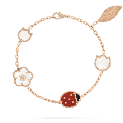 [⭐Haelin Jewelry]LUCKY SPRING 5 MOTIF BRACELET