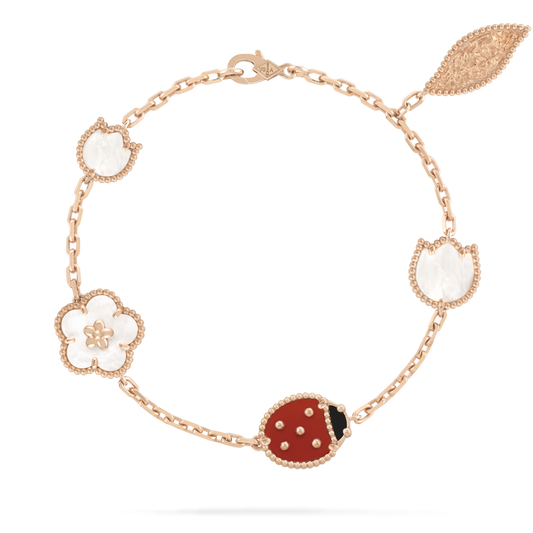 [⭐Haelin Jewelry]LUCKY SPRING 5 MOTIF BRACELET