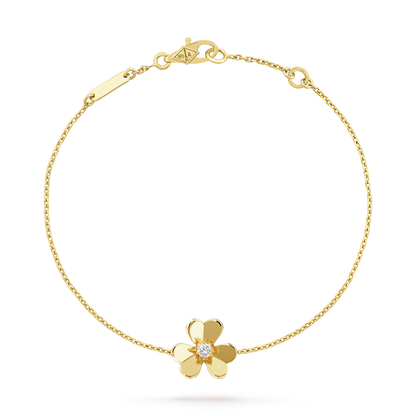 [⭐Haelin Jewelry]FRIVOLE GOLD FLOWER PINK MALACHITE BRACELET