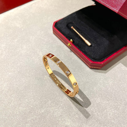 [⭐Haelin Jewelry]LOVE BRACELET 6.1MM 10 DIAMONDS