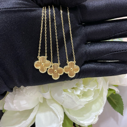 [⭐Haelin Jewelry]CLOVER 15MM LASER NECKLACE