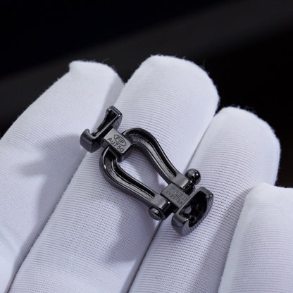 [⭐Haelin Jewelry]FORCE LARGE SERIES HORSESHOE BLACK SAMURAI BRACELET