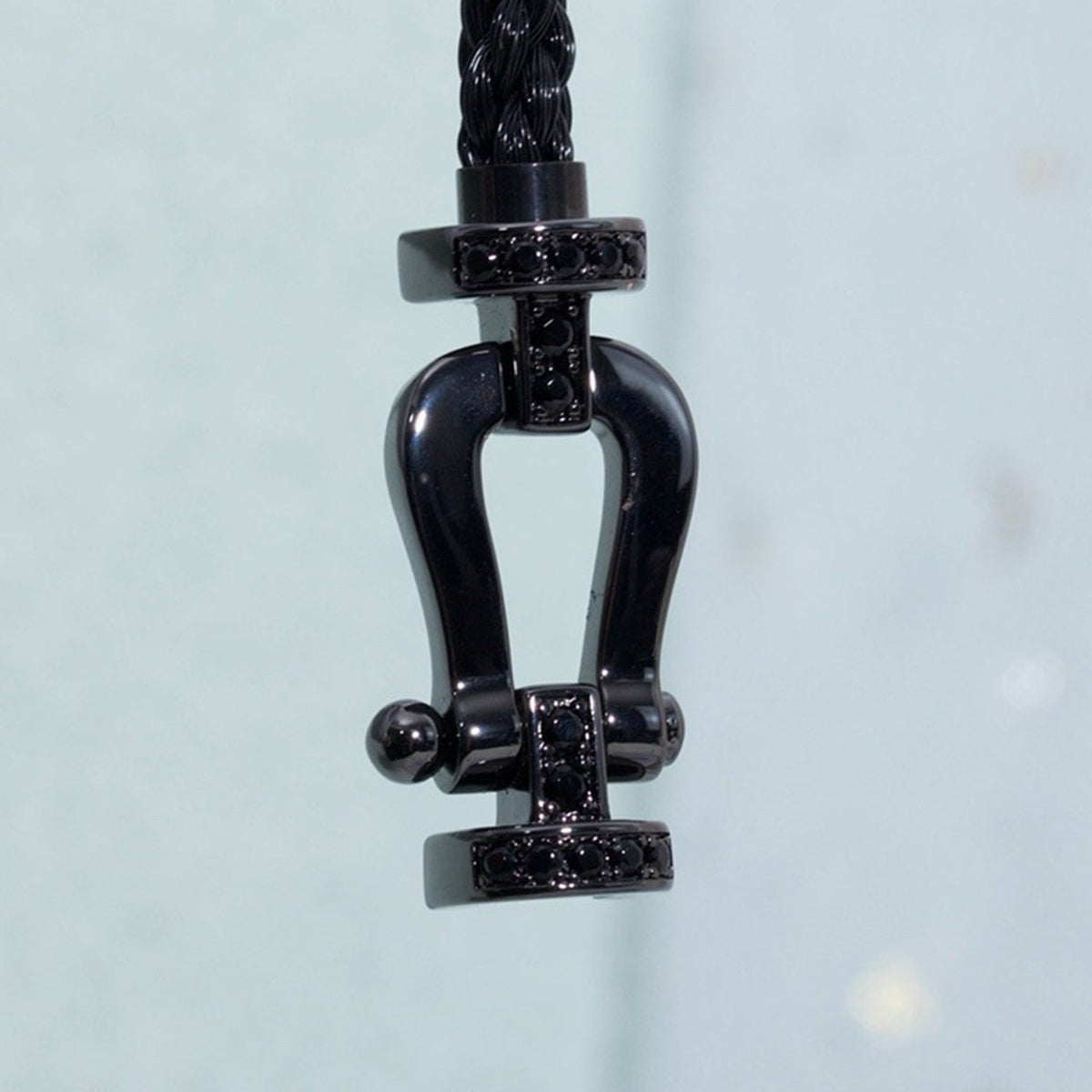 [⭐Haelin Jewelry]FORCE LARGE SERIES HORSESHOE BLACK SAMURAI BRACELET