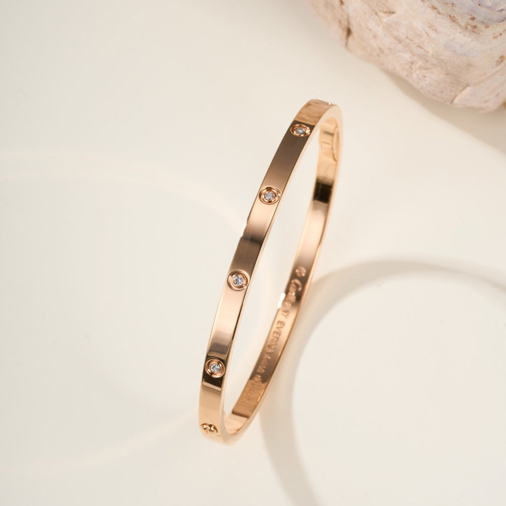 [⭐Haelin Jewelry]LOVE BRACELET 3.65MM 10 DIAMONDS